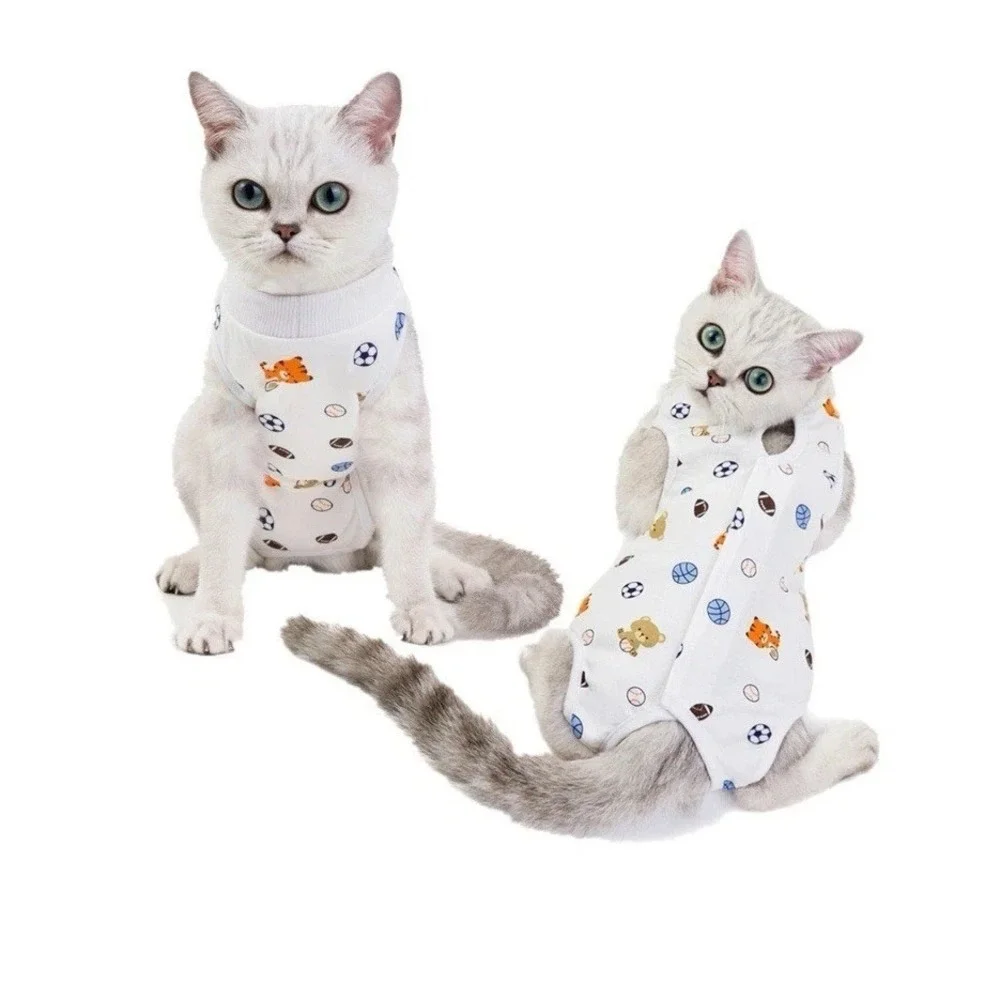 Cat‎ Recovery Suit Cotton Dog Care Pajamas Pet Surgery Post Operative Size Large